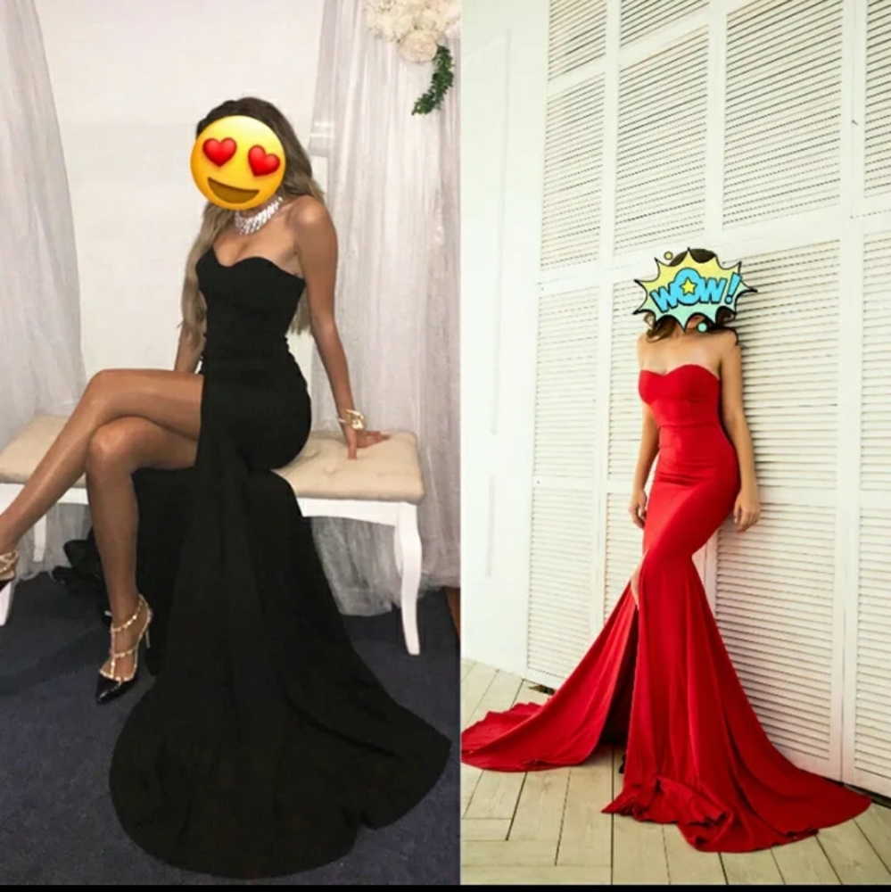 Sexy Strapless Black Dress - Picture 2 of 16